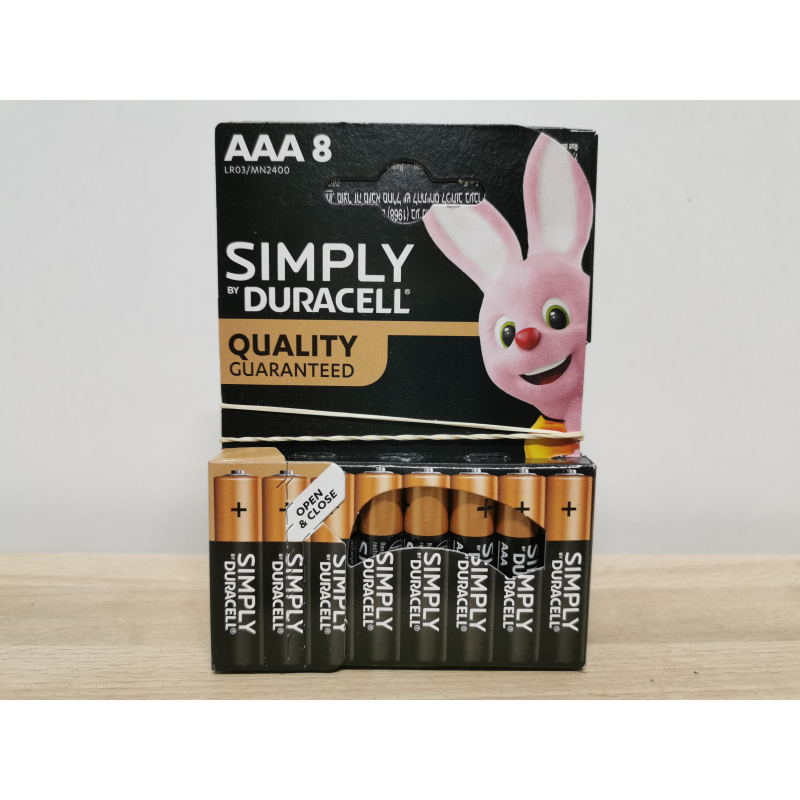 Duracell AAA batterijen per 8 stuks